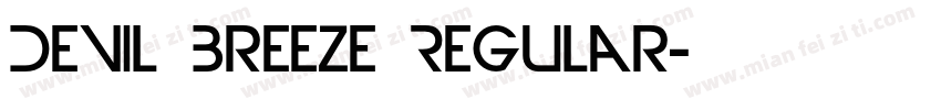 Devil Breeze Regular字体转换